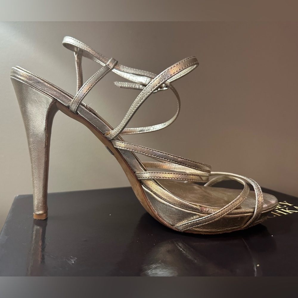 Badgley Mischka IDOL leather strappy heels